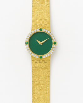 Diamond & Jade Stone Watch